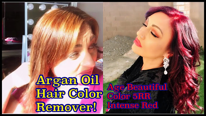 Argan oil hair color remover