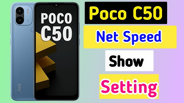 Poco c50 me net speed show kaise kare/Poco c50 net speed setting/data speed