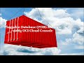 Pluggable Database (PDB) Relocate using Oracle Cloud Infrastructure Console