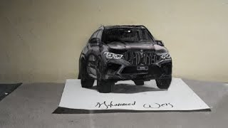 رسم سيارة 3d| فنون M.D |