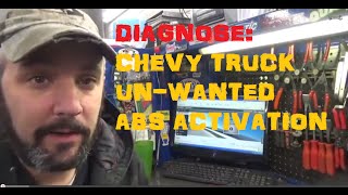 chevy truck abs problems / unwanted abs activation