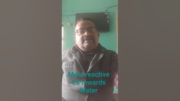 Li  least reactive towards water among ALKALI metals  #chemistry #abhisheksir #lithium