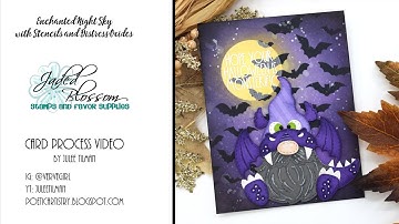 Enchanted Night Sky Background Tutorial with Distress Oxides