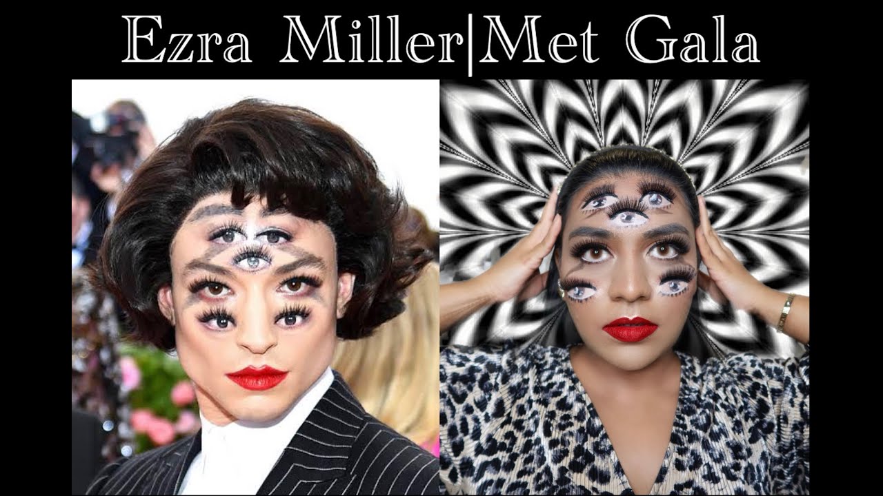 Ezra Miller Met Gala | Illusion Makeup Tutorial - YouTube