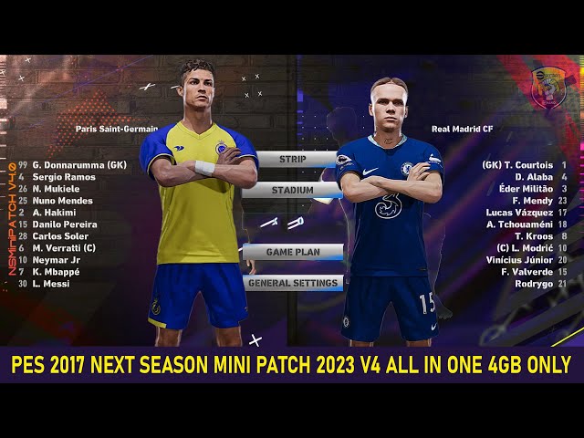 PES 2017 Next Season 2023-2024 Mini Patch V4 - Only 4GB!! 