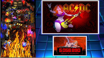 ACDC LUCI Vpx Visual Pinball Gameplay (3 Screen Setup)