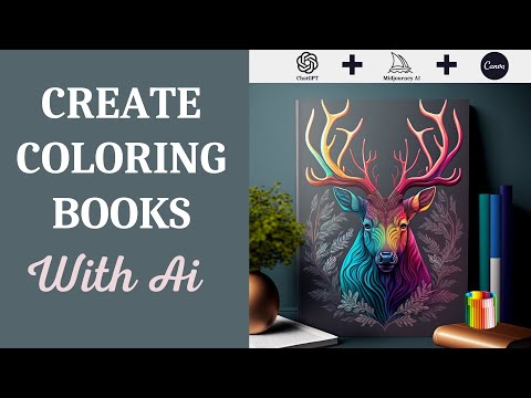 Create Coloring Books with ChatGPT, MidJourney AI, and Canva - Design Like a Pro in Minutes!
