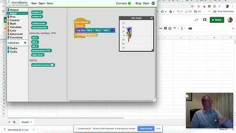 Data Logging with MicroBlocks and a micro bit