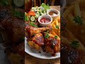The Ultimate High-Protein Grilled Chicken &amp; Fries Platter 🍗🍟 #airfryerrecipes #cajunchicken