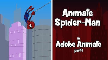 Spider-Man Overlapping Animation in Adobe Animate Part 1
