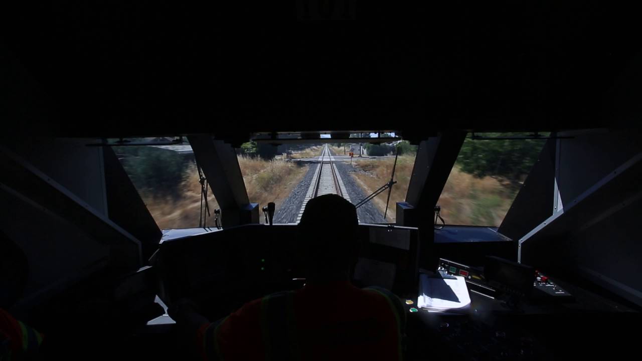 SMART train horn from inside - YouTube