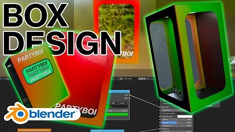 BASIC BOX DESIGN FOR NFT TOYS (BLENDER 3D, modeling, texturing, windows and stickers)
