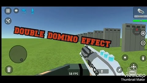 [Simple sandbox 2] domino (DOUBLE DOMINO EFFECT)