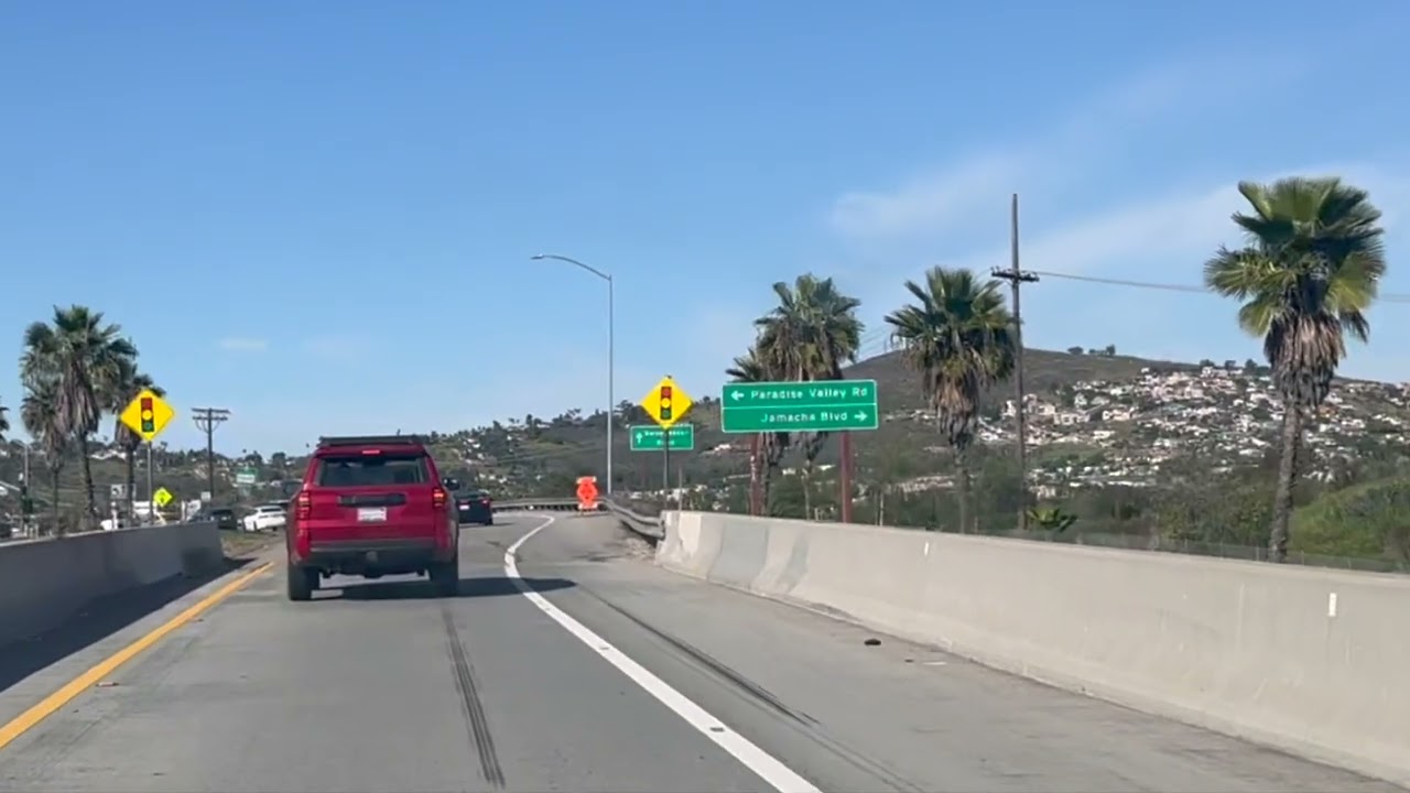 DRIVING, HOME DEPOT TO TASMAN PLACE (SKYLINE)