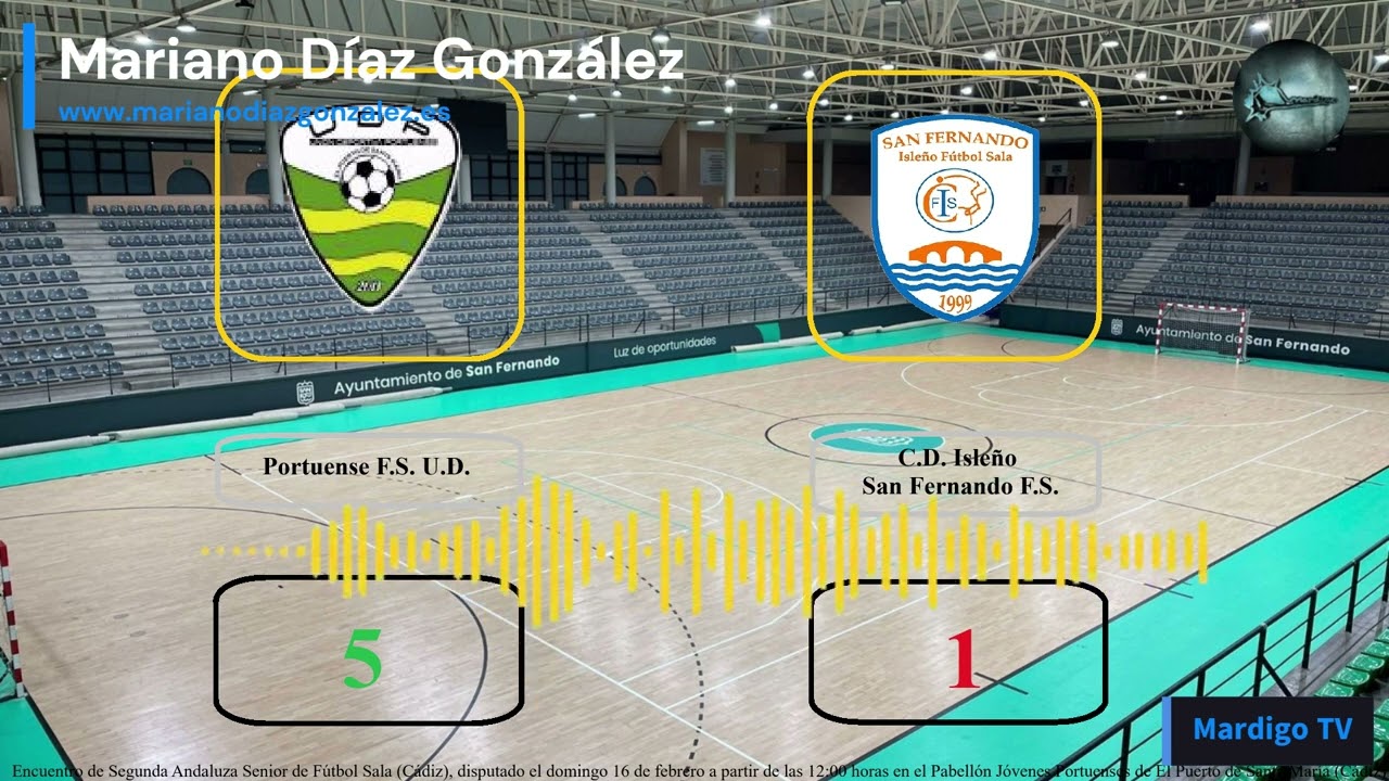 Portuense Fútbol Sala Unión Deportiva 5 – Club Deportivo Isleño San Fernando Fútbol Sala 1