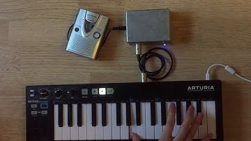 MIDI-controlled cassette player demo