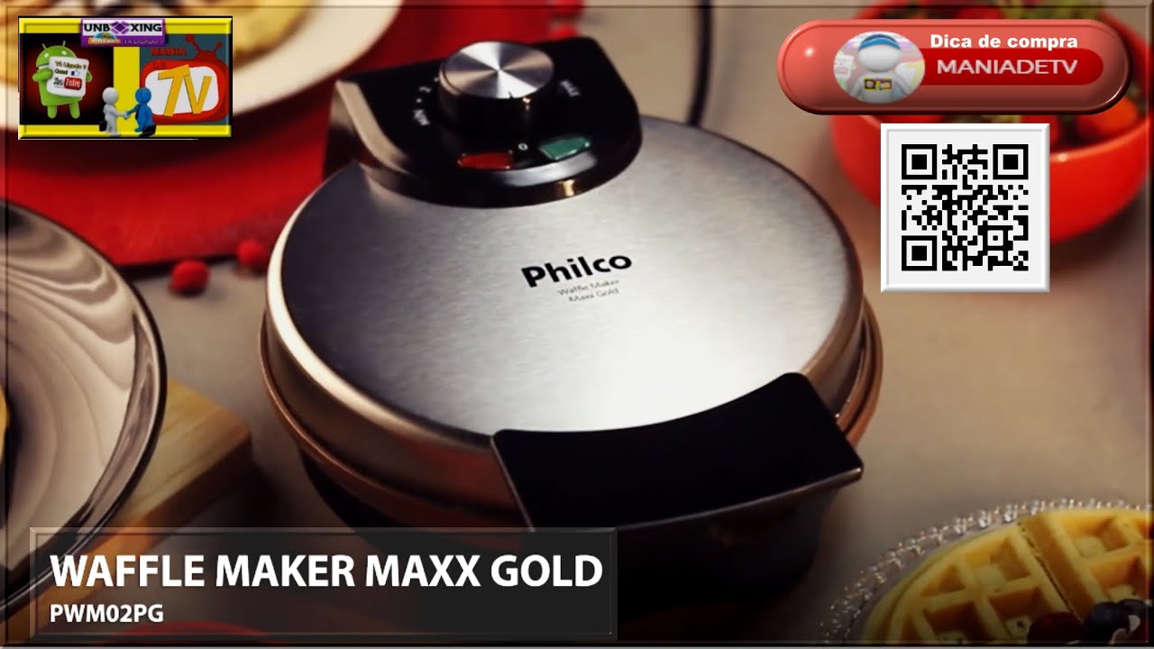 Conheça Waffle Maker Philco Maxx Gold PWM02PG YouTube