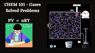 CHEM 101   - Chapter 5 (Gases) // Solved problems //