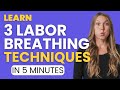 Best breathing techniques for each stage of labor