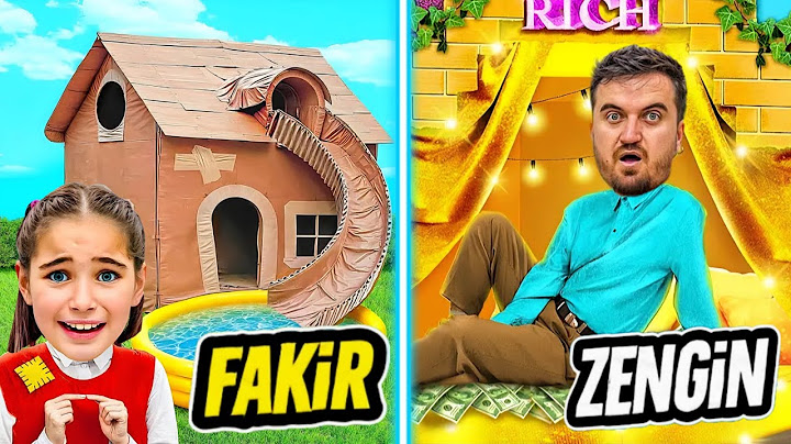 ZENGİN VS FAKİR EVDE 24 SAAT ‼️ ELİF SİNEM KARTON EV BABASI ÇADIRDA KALDI !!