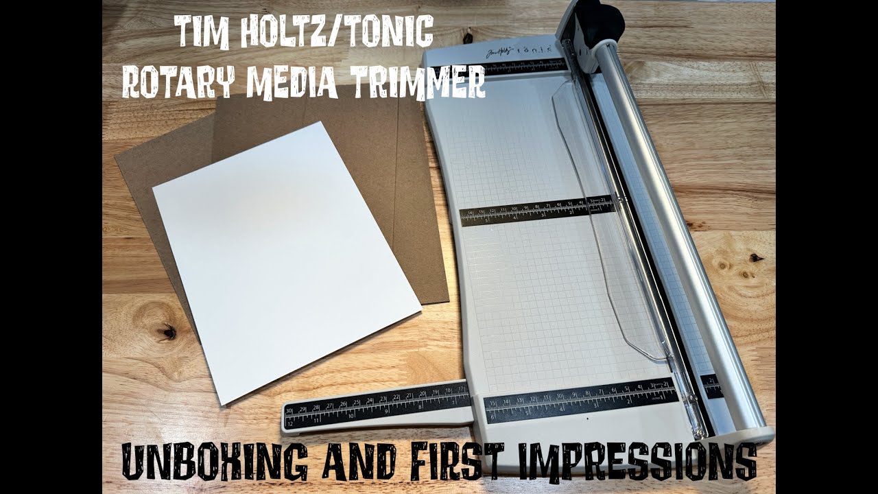 Tim Holtz/Tonic Rotary Media Trimmer - Unboxing and First Impressions 