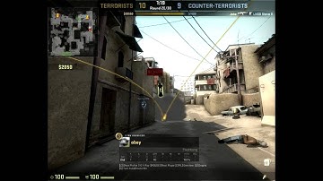 CSGO Jumping wallbang headshot through smoke