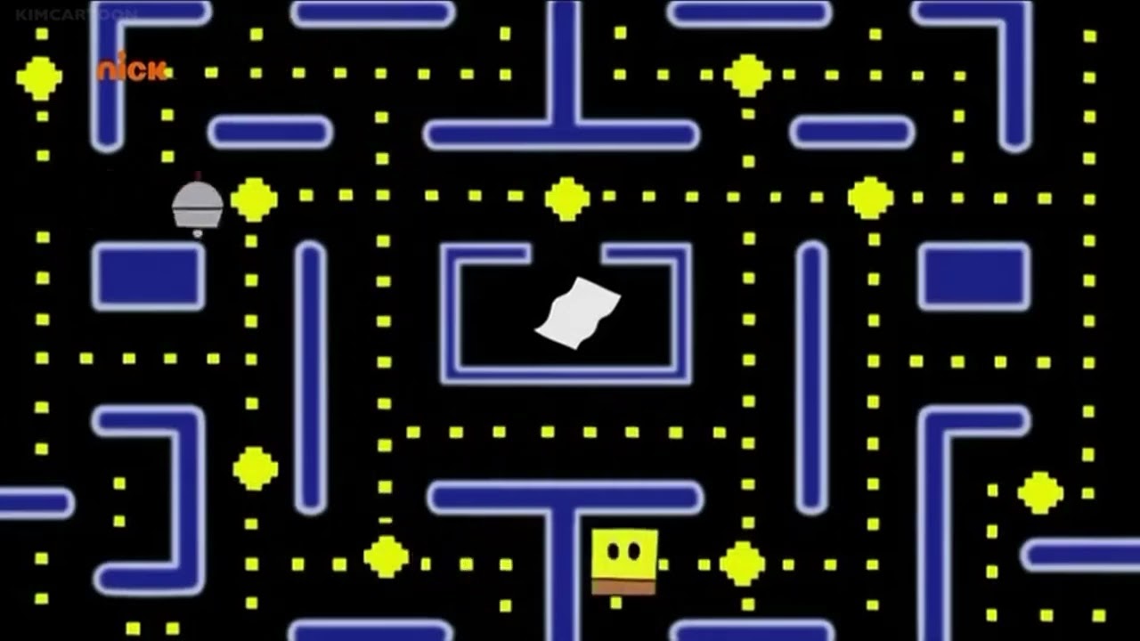SpongeBob SquarePants Pac Man SpongeBob And Patrick