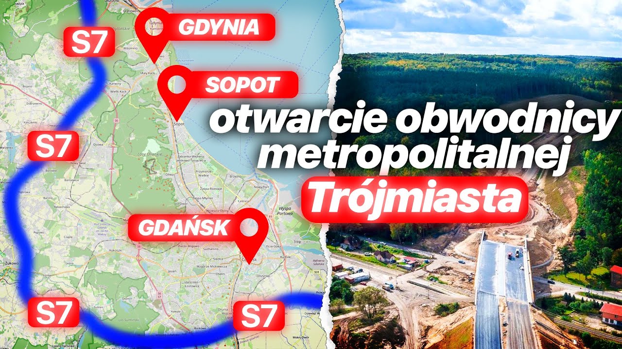 Obwodnica Trójmiasta w ciągu S7 oraz S6 z Koszalina do Słupska zostały otwarte