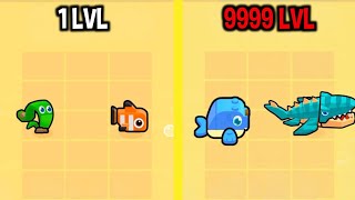 MAX LEVEL in Block Fish: Merge & Evolve Gameplay New Update screenshot 4