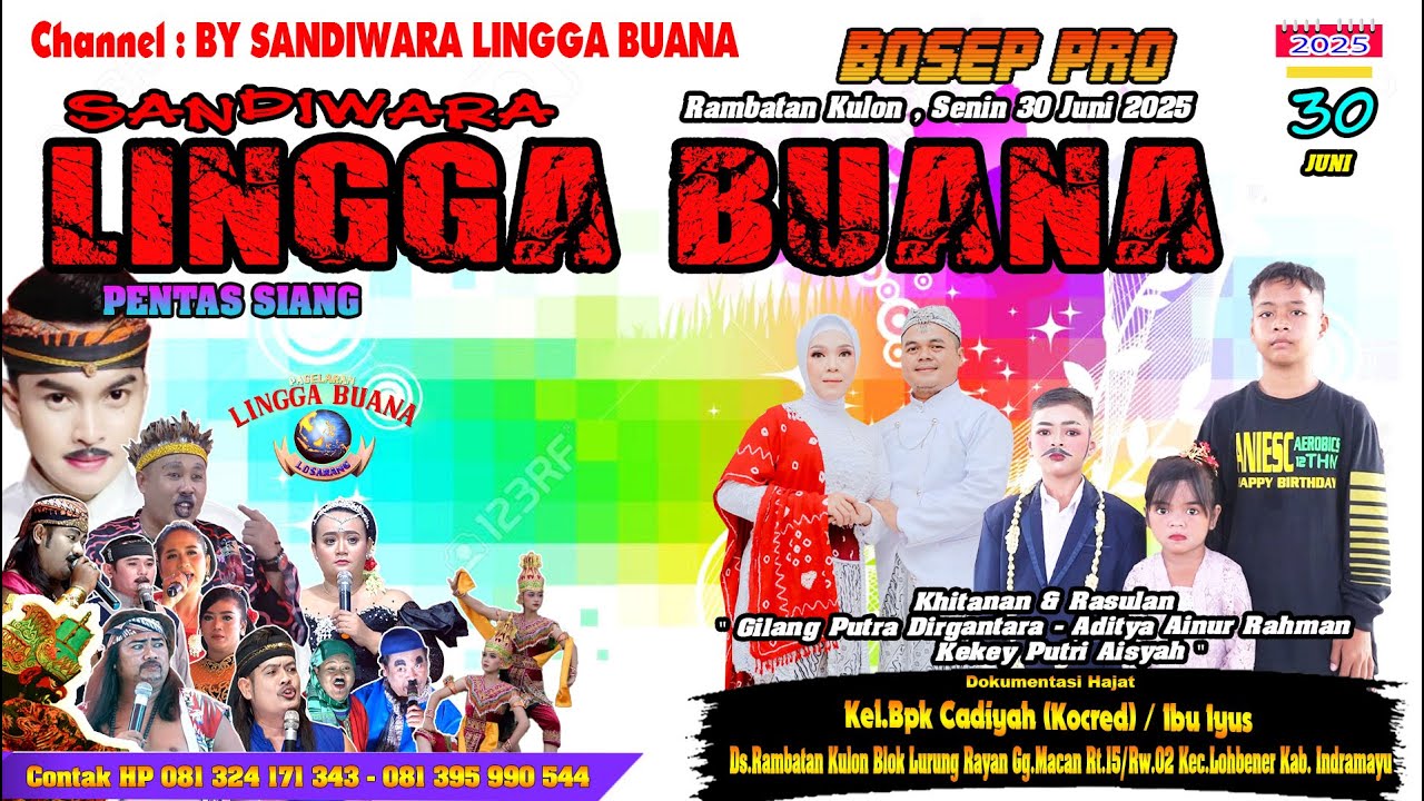 LIVE SANDIWARA LINGGA BUANA Rambatan Kulon , Senin 30 Juni 2025 PENTAS SIANG cerita