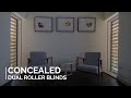 Double Roller Blinds Hidden Inside Wall