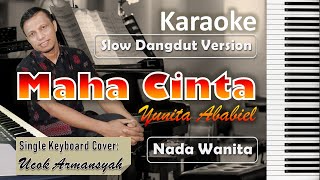 Maha Cinta | Karaoke Yunita Ababiel | Nada Wanita | Slow Dangdut Version | SiKeCe | Lirik