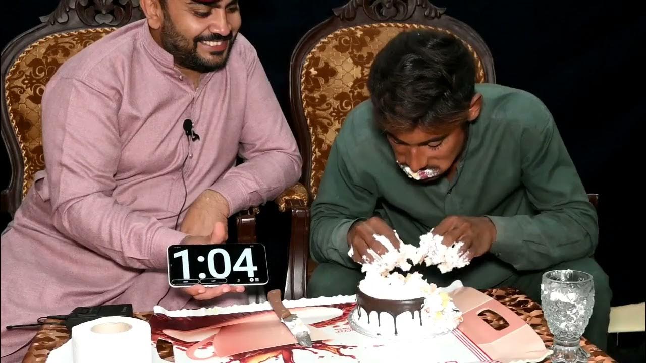 1 Pound Cake Eating Contest Street Food Challenge YouTube