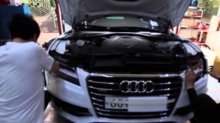 audi a7 full led headlight conversion