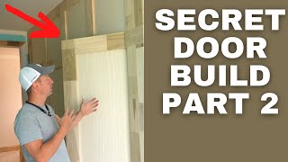 This was TRICKY... How to Make a Secret Door In Wainscoting: Part 2/2