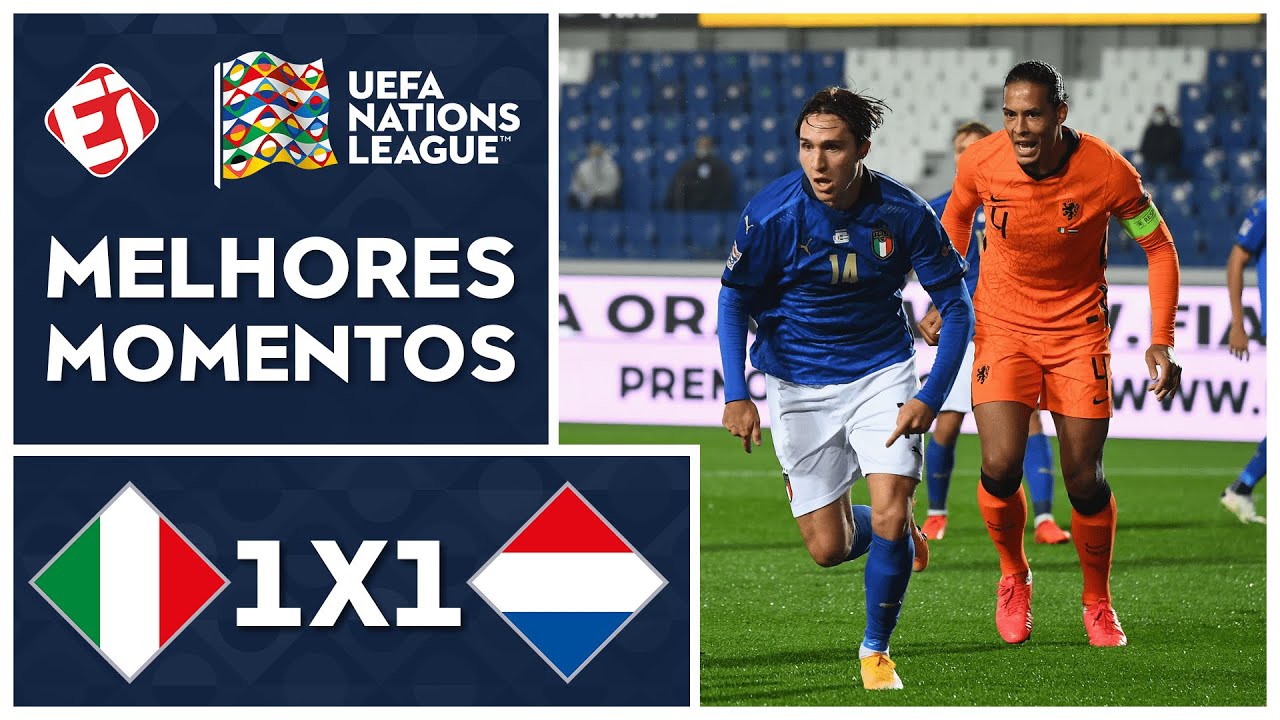 ITÁLIA 1 X 1 HOLANDA – MELHORES MOMENTOS – NATIONS LEAGUE (14/10/2020)