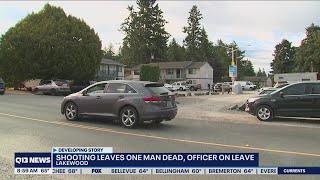 Man dies in shootout with Lakewood police | Q13 FOX Seattle