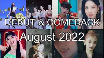 ALL GIRL KPOP IDOLS & GROUPS DEBUT/COMEBACK | AUGUST 2022