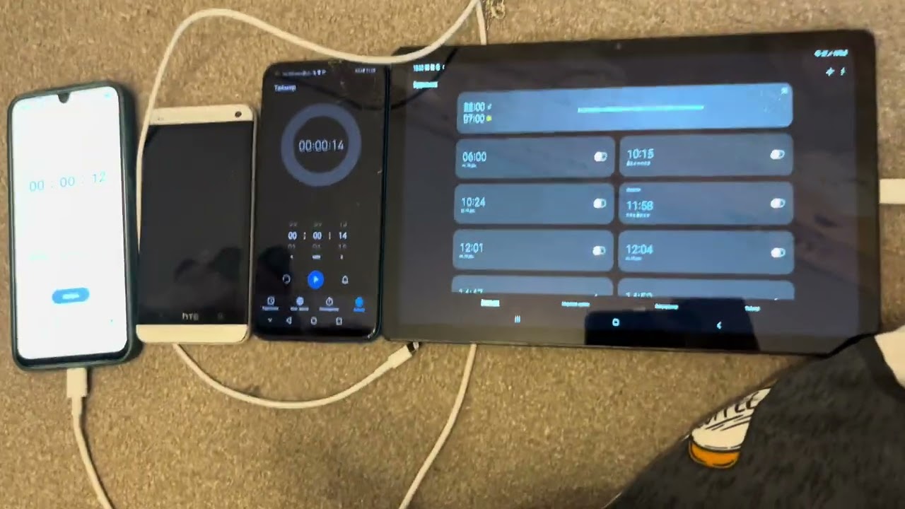 Samsung Galaxy A26 5G Vs J1 Vs Honor 9С Vs Tab A8 Будильник и Таймер 
