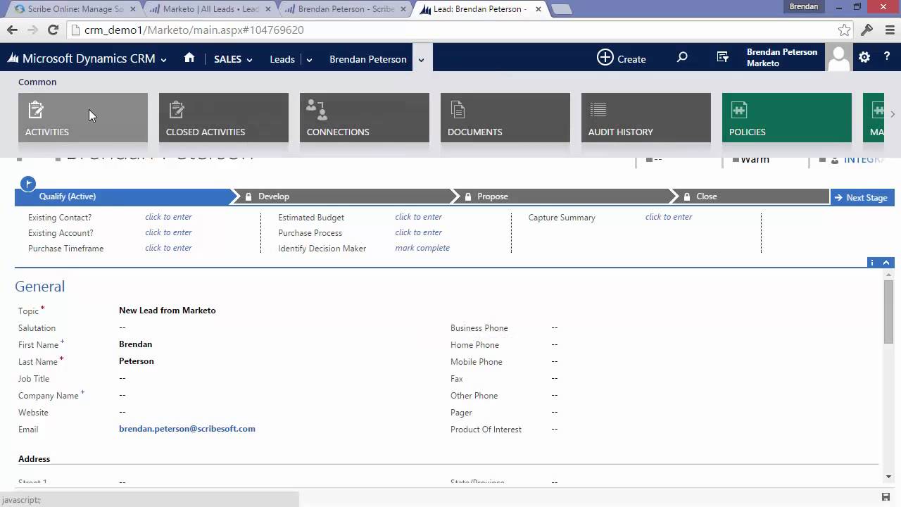 Microsoft Dynamics CRM and Marketo Marketing Automation Integration