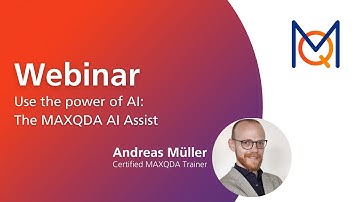 Webinar: Use the power of AI MAXQDA
