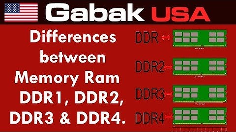 differences between ddr1 ddr2 ddr3 & ddr4 and their features