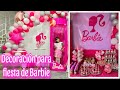 Decoración para fiesta de Barbie con poco presupuesto! / Claudia Ramírez