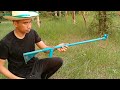 DIY slingshot - หนังสติ๊ก pvc ยาวอันนี้ยอดเยี่ยมมาก และแม่นยำที่สุด - slingshot VS Can