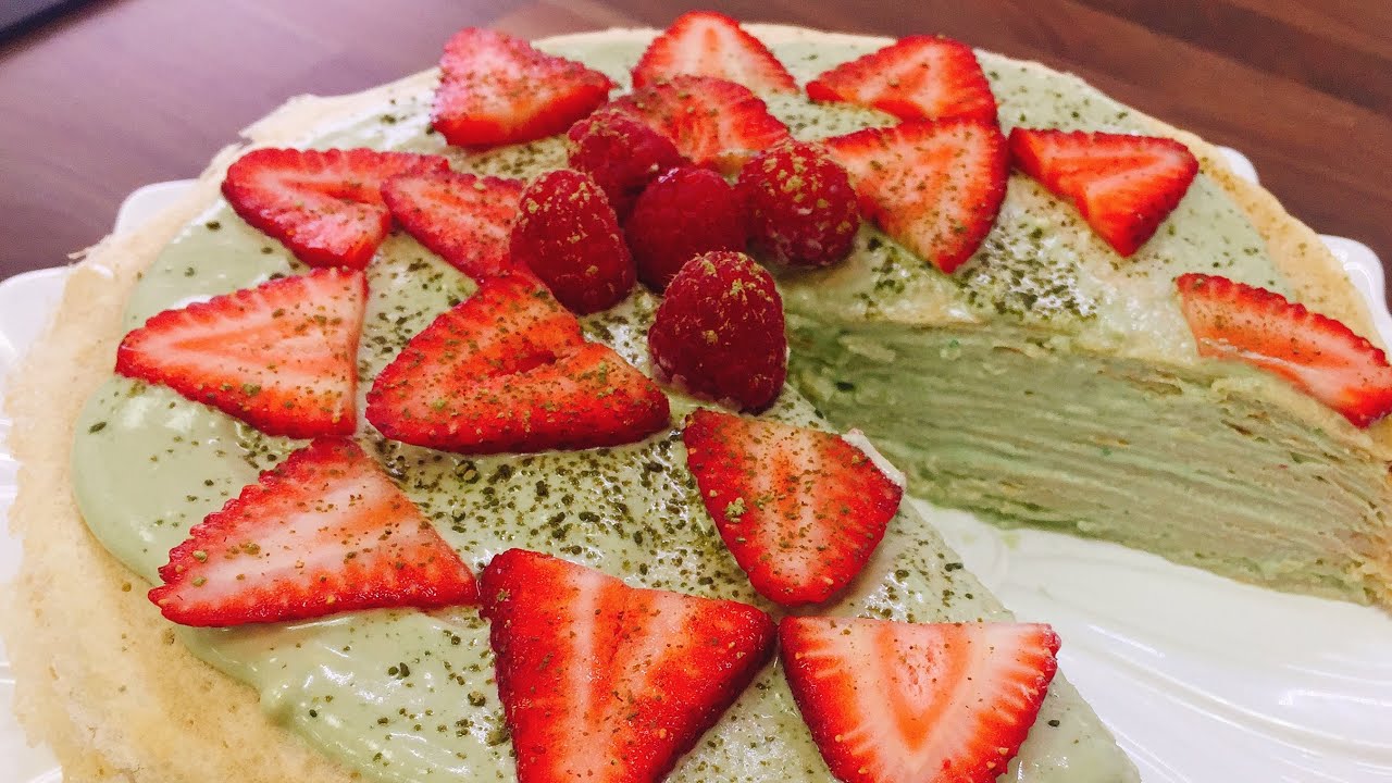 Matcha Green Tea Crepe Cake CHEAP CLEAN EATS YouTube