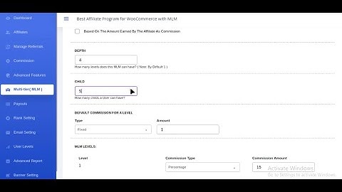 How to Setup and Generate MLM Commissions?  |  Affiliate and Referrals for WooCommerce
