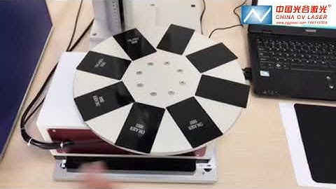 Fiber Laser Marking Machine with Rotating Table