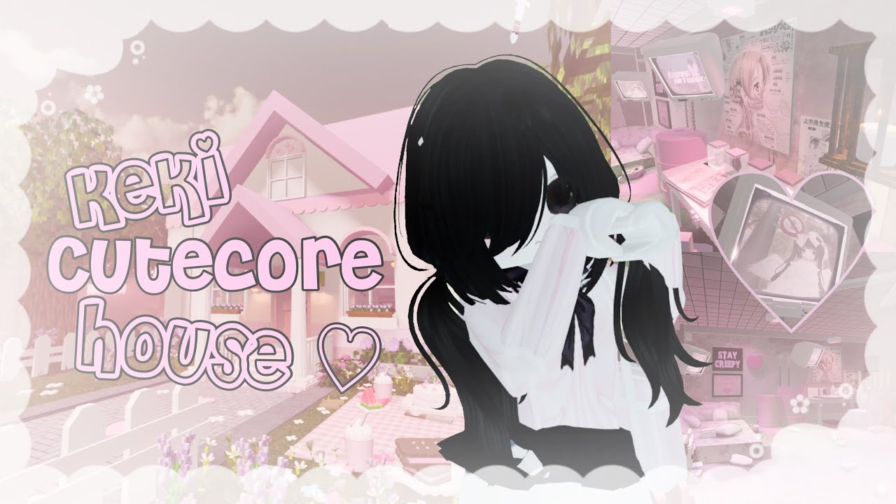 ʚ Exploring a CUTE roblox house (?) ɞ || Keki Cutecore House ♡⸝⸝