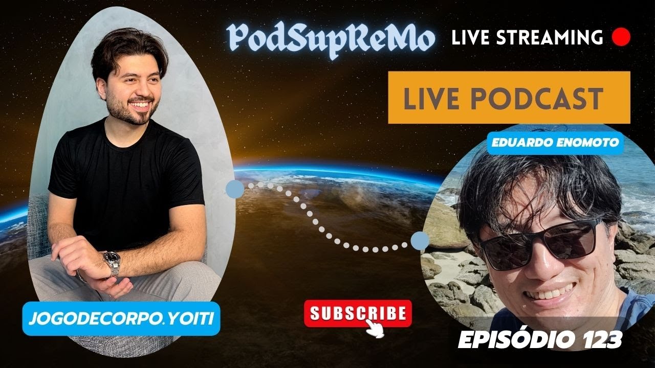 Capa do episódio 123 do PodSupReMo com Jogodecorpo.yoiti