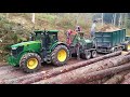 Hackschnitzel Hacken mit John Deere 7310R